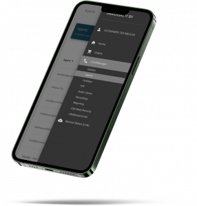 uCallManager-Menü mobil